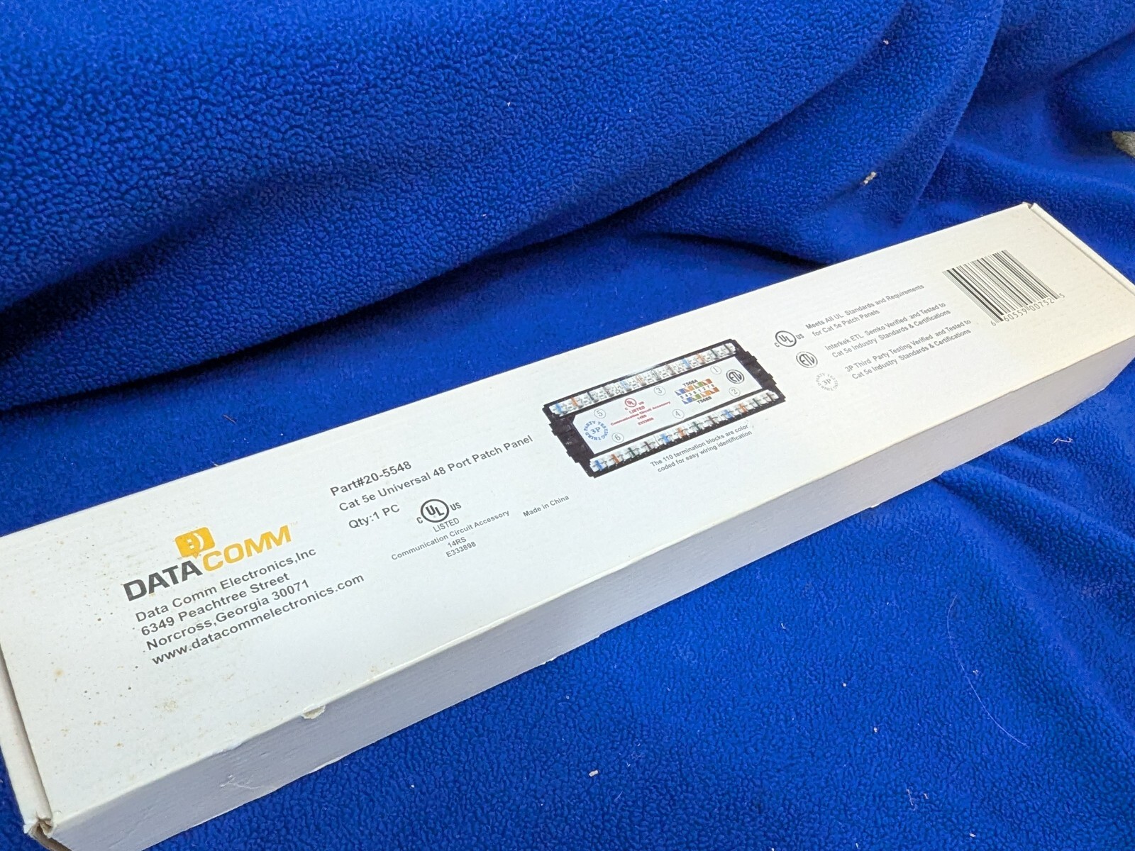 DataComm Part#20-5548 Cat 5e Universal 48 Port Patch Panel