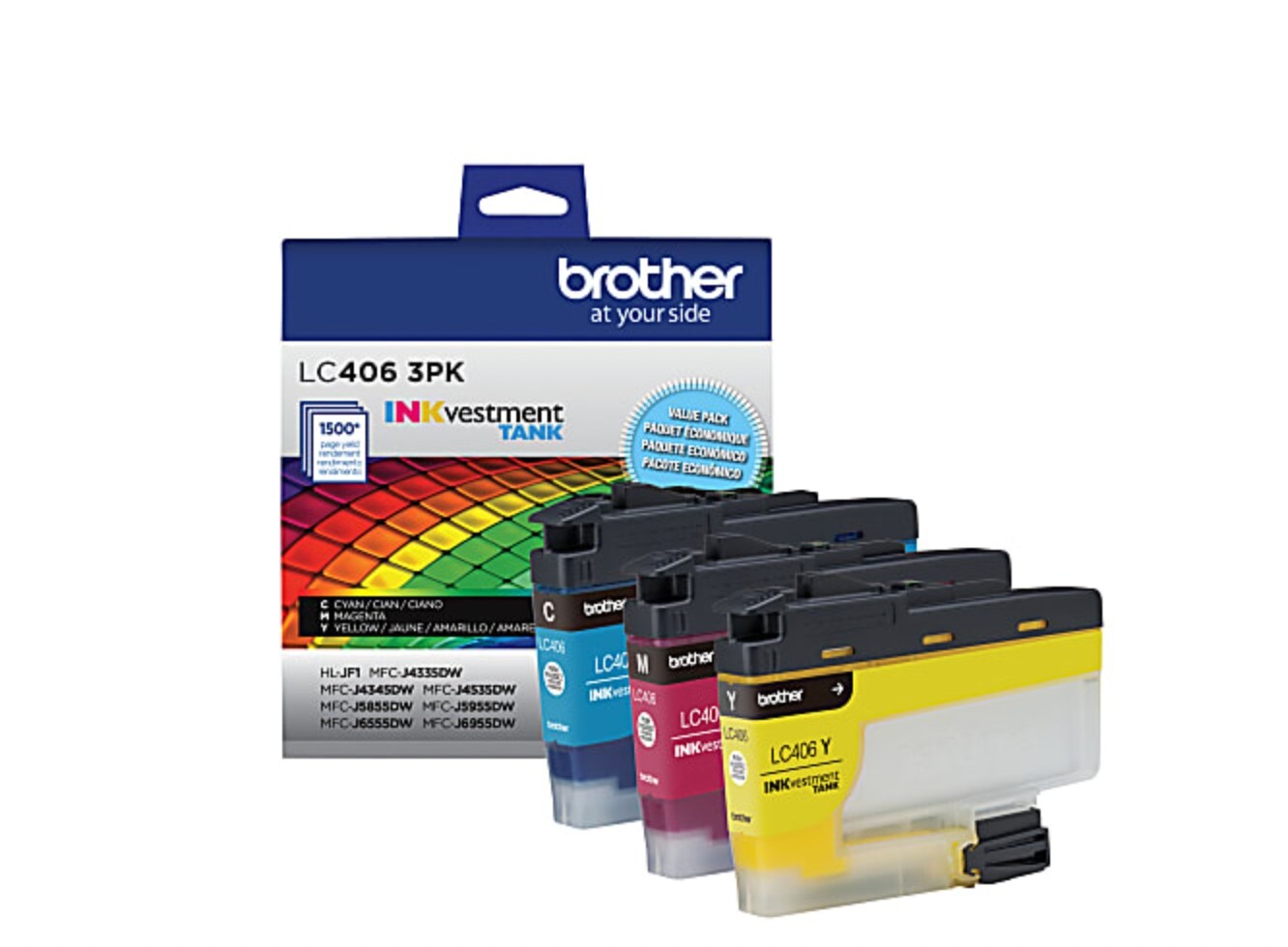 Brother LC4063PK Original Ink Cartridge - Cyan, Magenta, Yellow