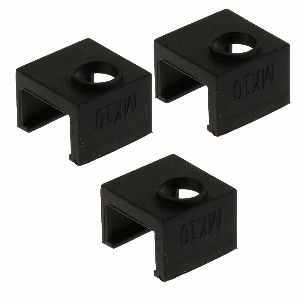 3x Monoprice Maker Select Plus / Cocoon Create MK10 Heating Block Silicone Case
