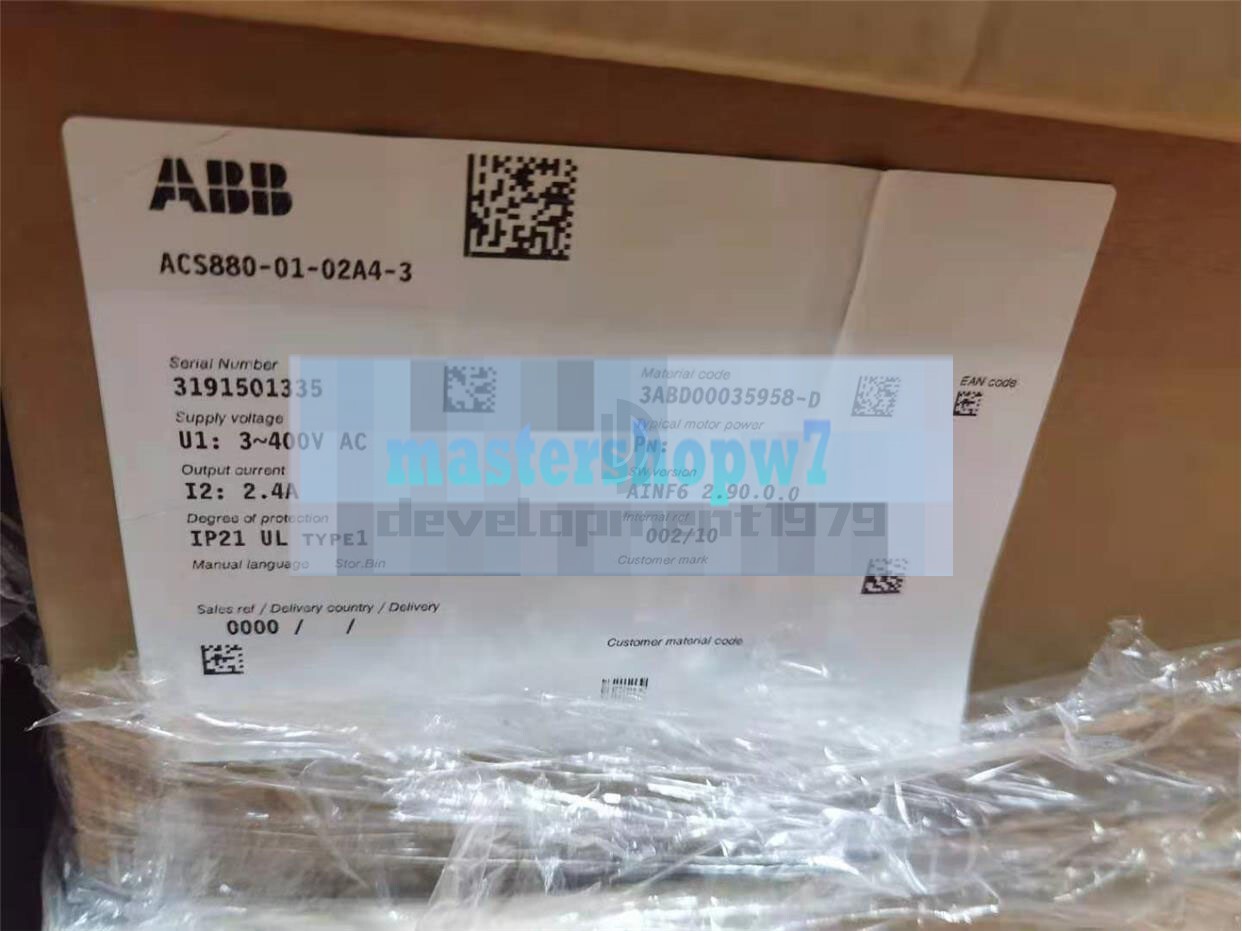 1PC NEW ABB Inverter Frequency Converter ACS880-01-02A4-3