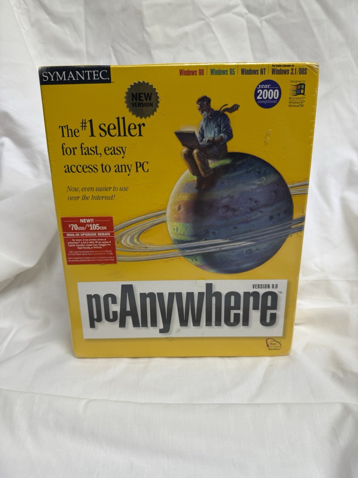 Symantec pcANYWHERE 9.0 Computer Software Brand New Factory SEALED 2000