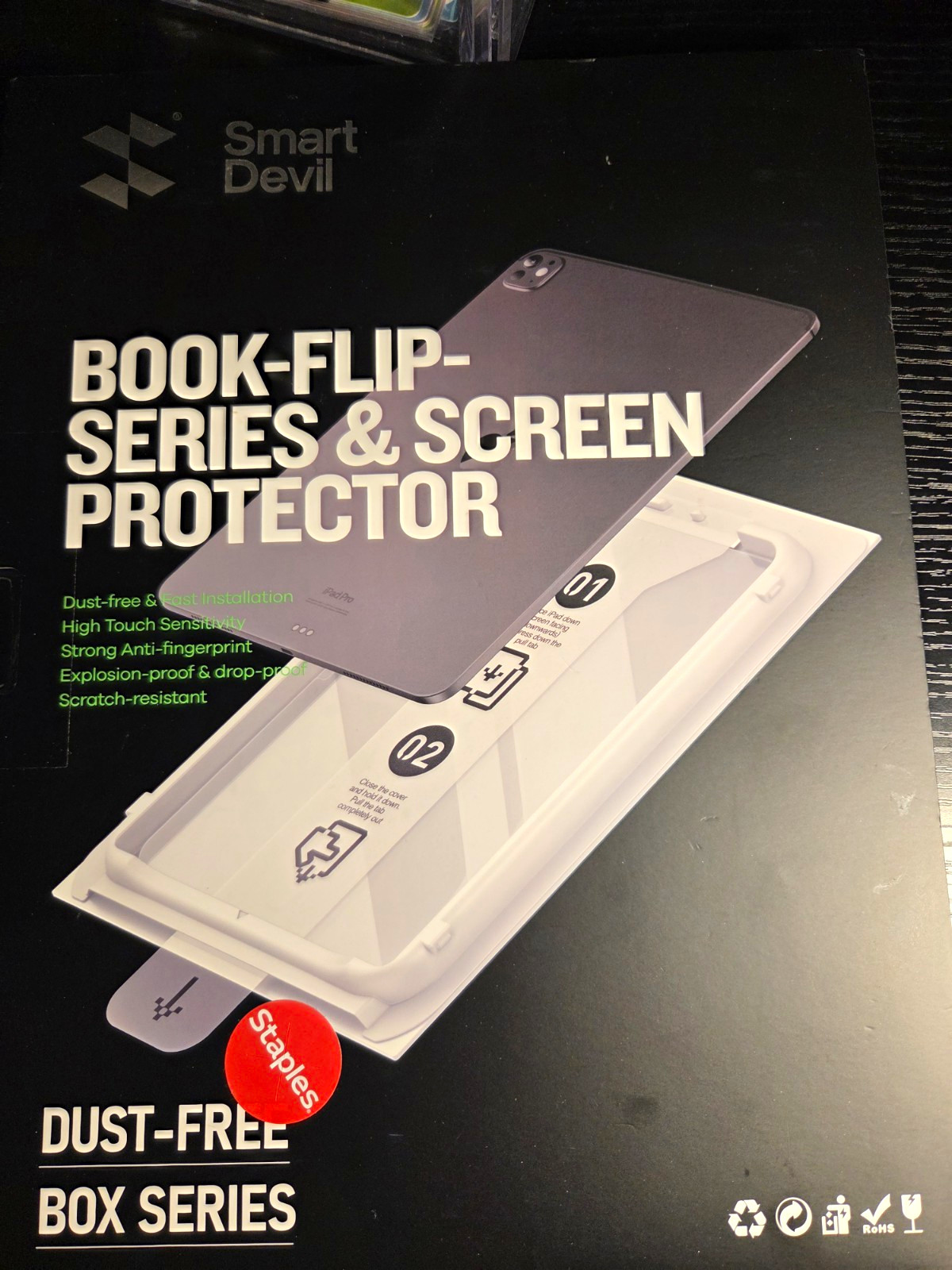 SmartDevil Tempered Glass Screen Protector for iPad Pro 11 2024 M4 Clear