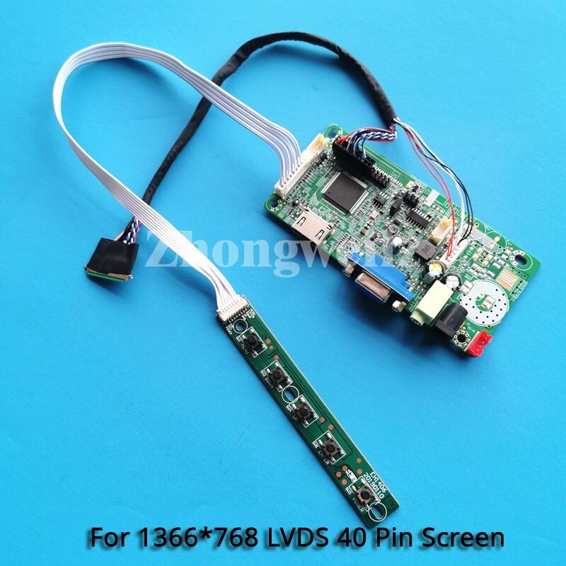 For LP156WH2-TLD1/TLE1 Laptop LVDS-40 Pin HDMI+VGA 1366x768 Controller Board Kit