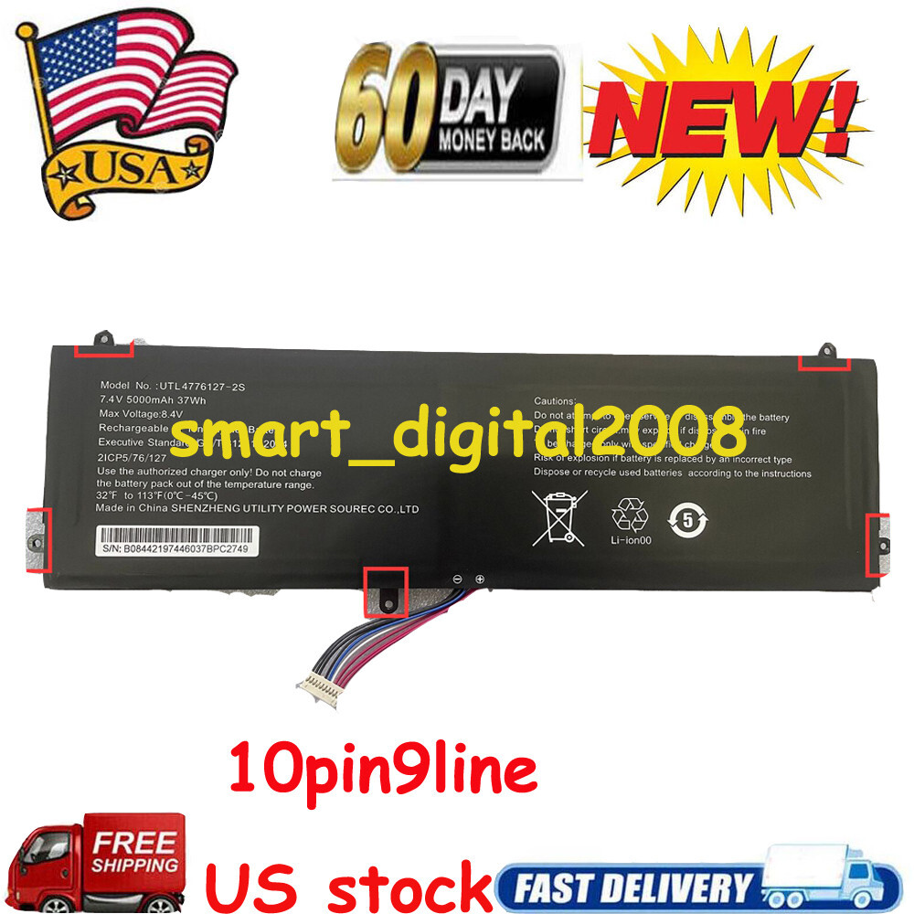 9 Lines Replacement UTL4776127-2S Battery for PRESTIGIO Smartbook 141 C2 Laptop
