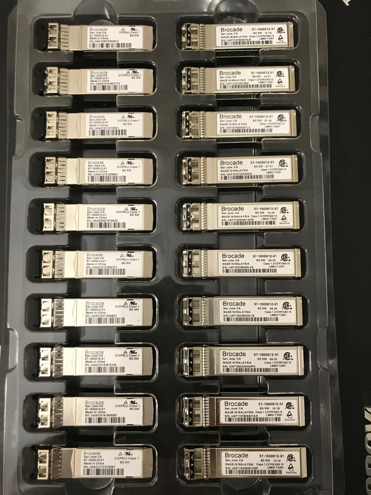 Brocade IBM 44X1970 44X1974 8 GIGABIT SFP+8G SW OPTICAL price each pc