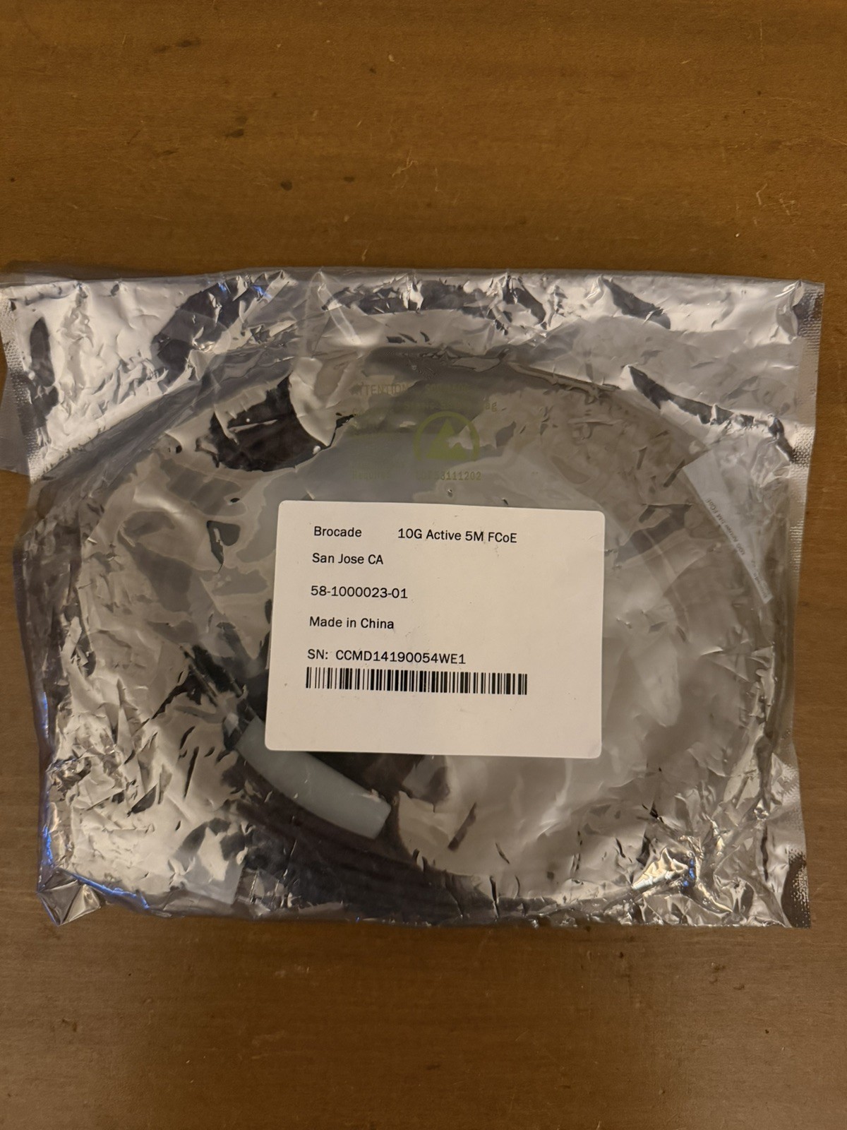 New/ Open Box | Brocade | 10G Active | 5M | FCoE 58-1000023-01 CABLE