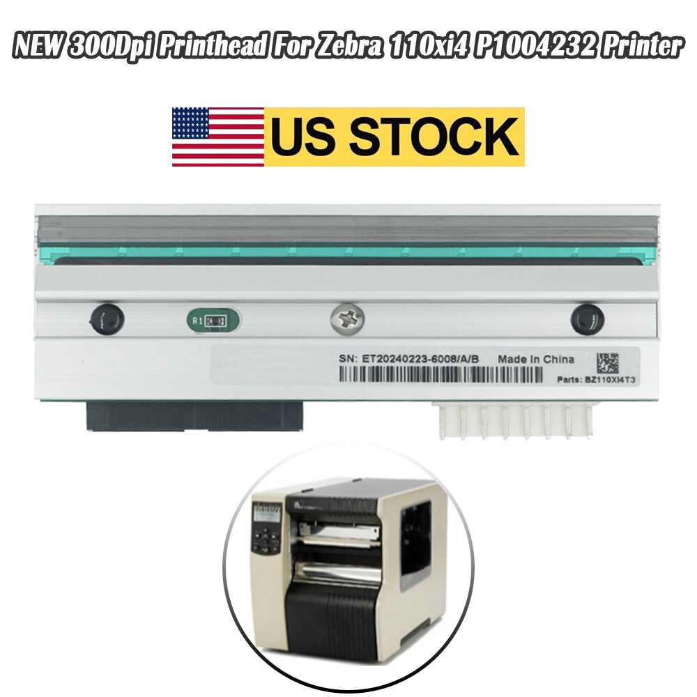 P1004232 Printhead For Zebra 110xi4 Thermal 300Dpi Printer US Ship