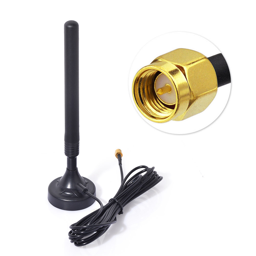 5dBi 868MHz 915MHz RFID ZigBee SMA Male Magnetic Base Antenna for Smart Home