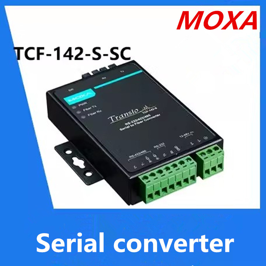 1pcs MOXA  TCF-142-S-ST Serial Port To Single-mode Fiber Serial Converter