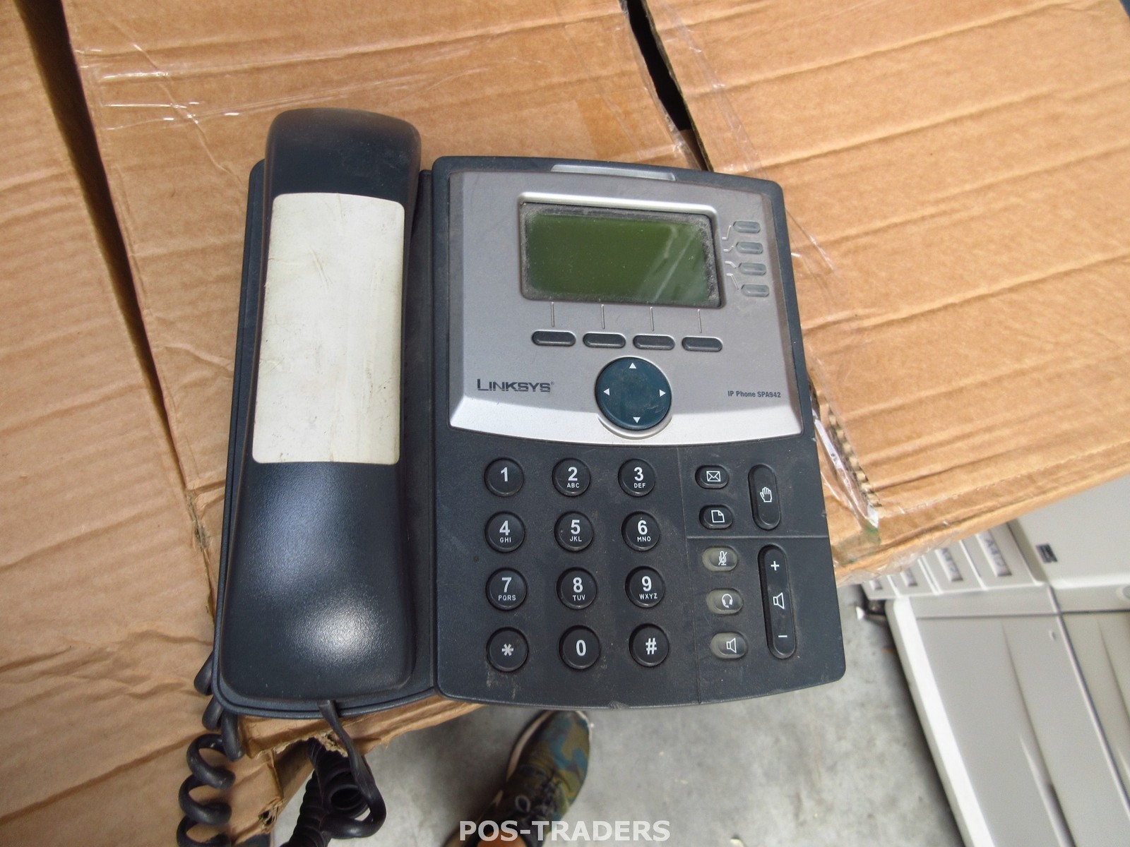 Cisco Linksys SPA942 VOIP SIP 4-Line IP Display Telephone Phone INCL HANDSET