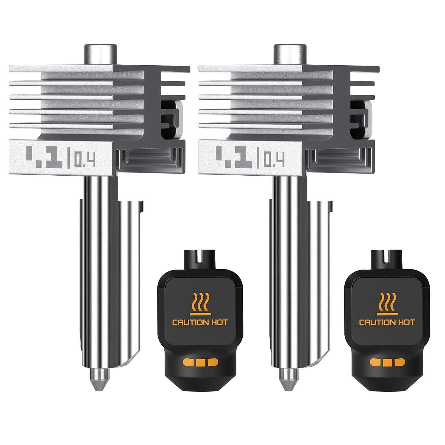 2PCS 0.4Mm X2D/P2S/H2D/H2S/H2C/A1/A1 Mini/A2L Integrated Leak-Proof Hotend