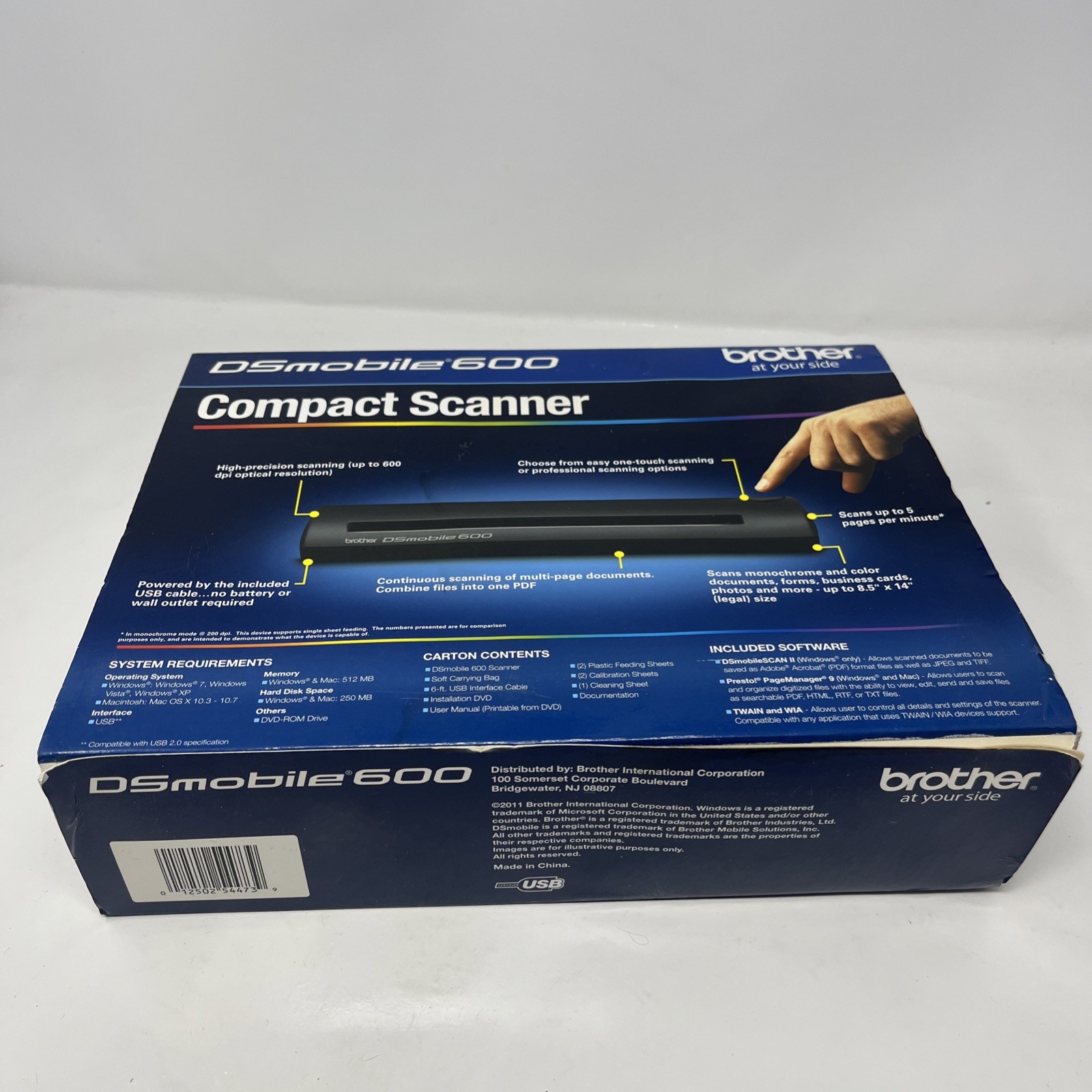 Brother DSmobile 600 Compact Portable Pass-Through Scanner DS-600