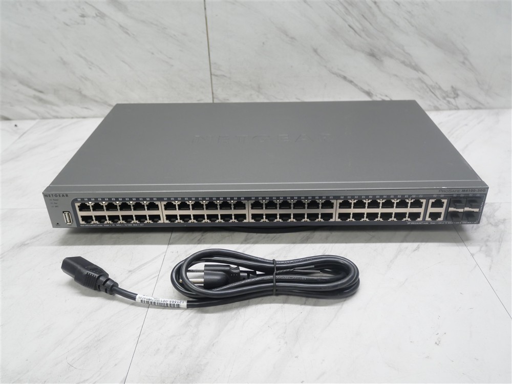 Netgear ProSafe M4100-50G 50-Port Gigabit L2+Managed Network Switch TESTED