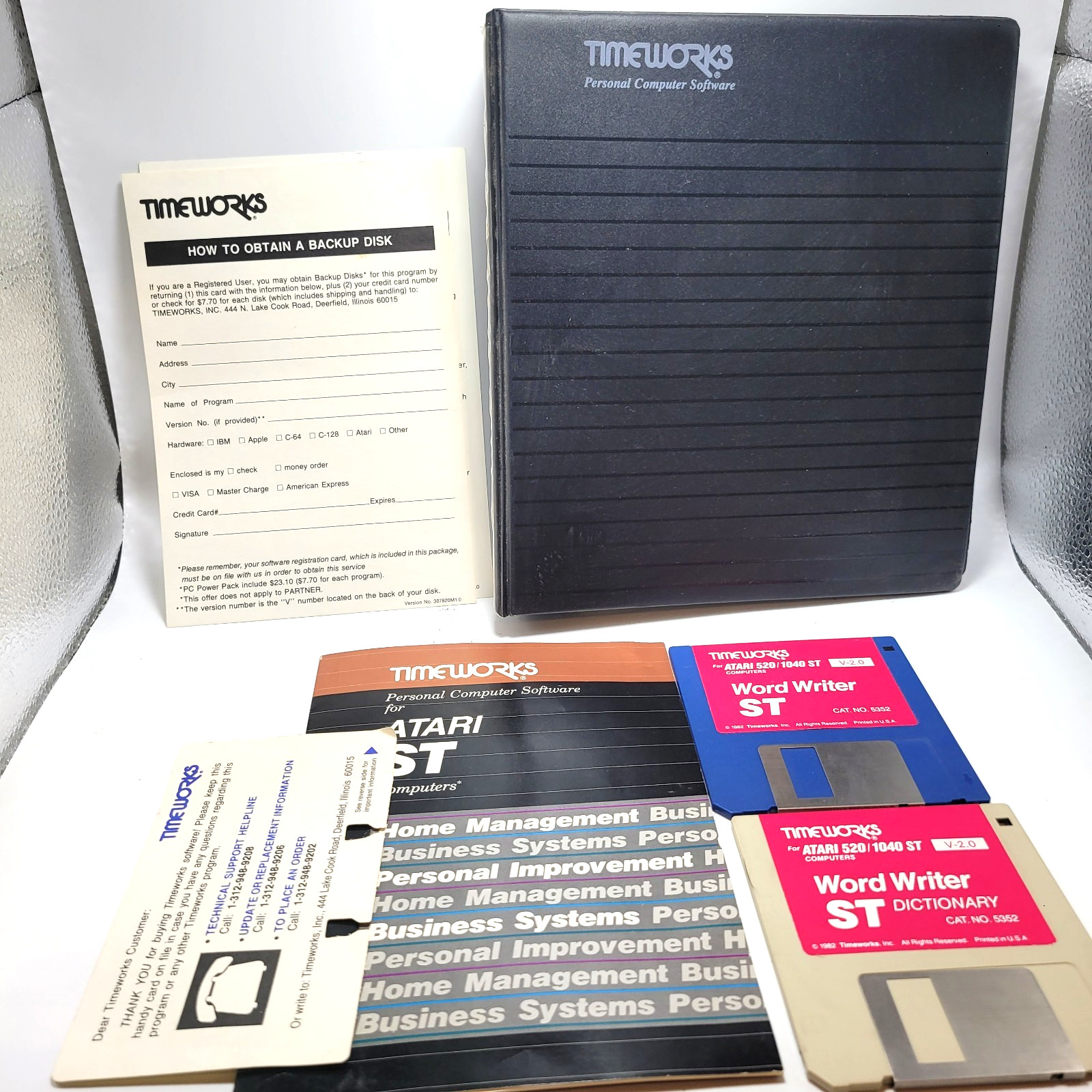 Word Writer ST by TIMEWORKS for Atari ST / STE / Mega / 520 / 1040 Computer