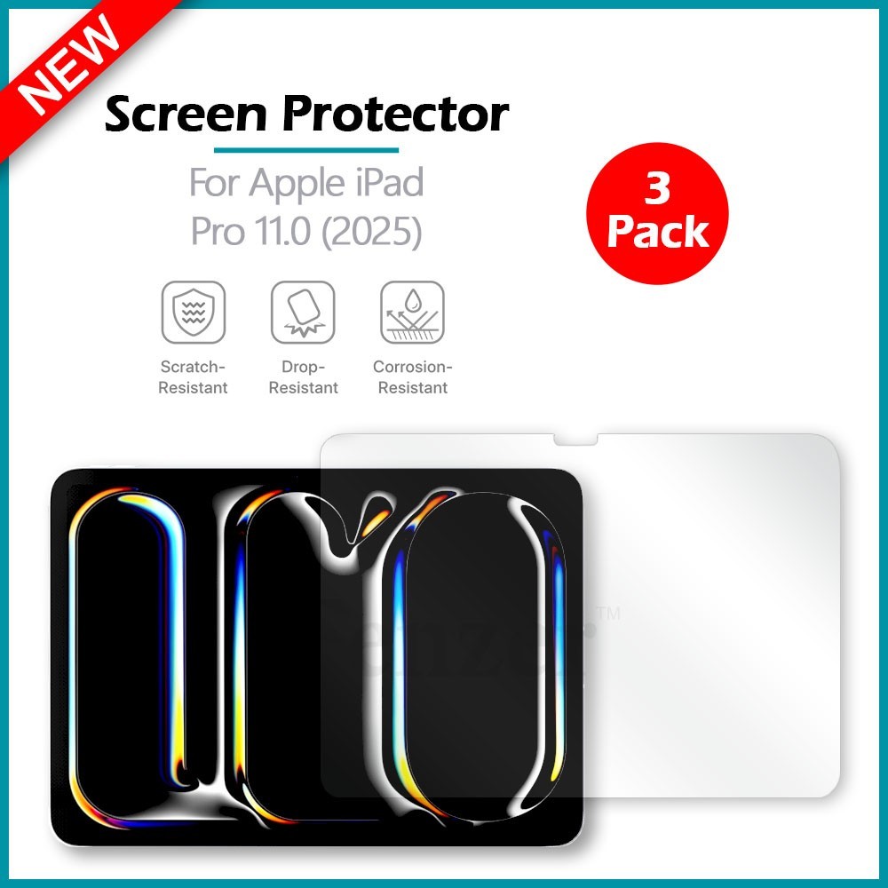 3-Pack LCD Ultra Clear HD Screen Protector for Apple iPad Pro 13.0 (2025)