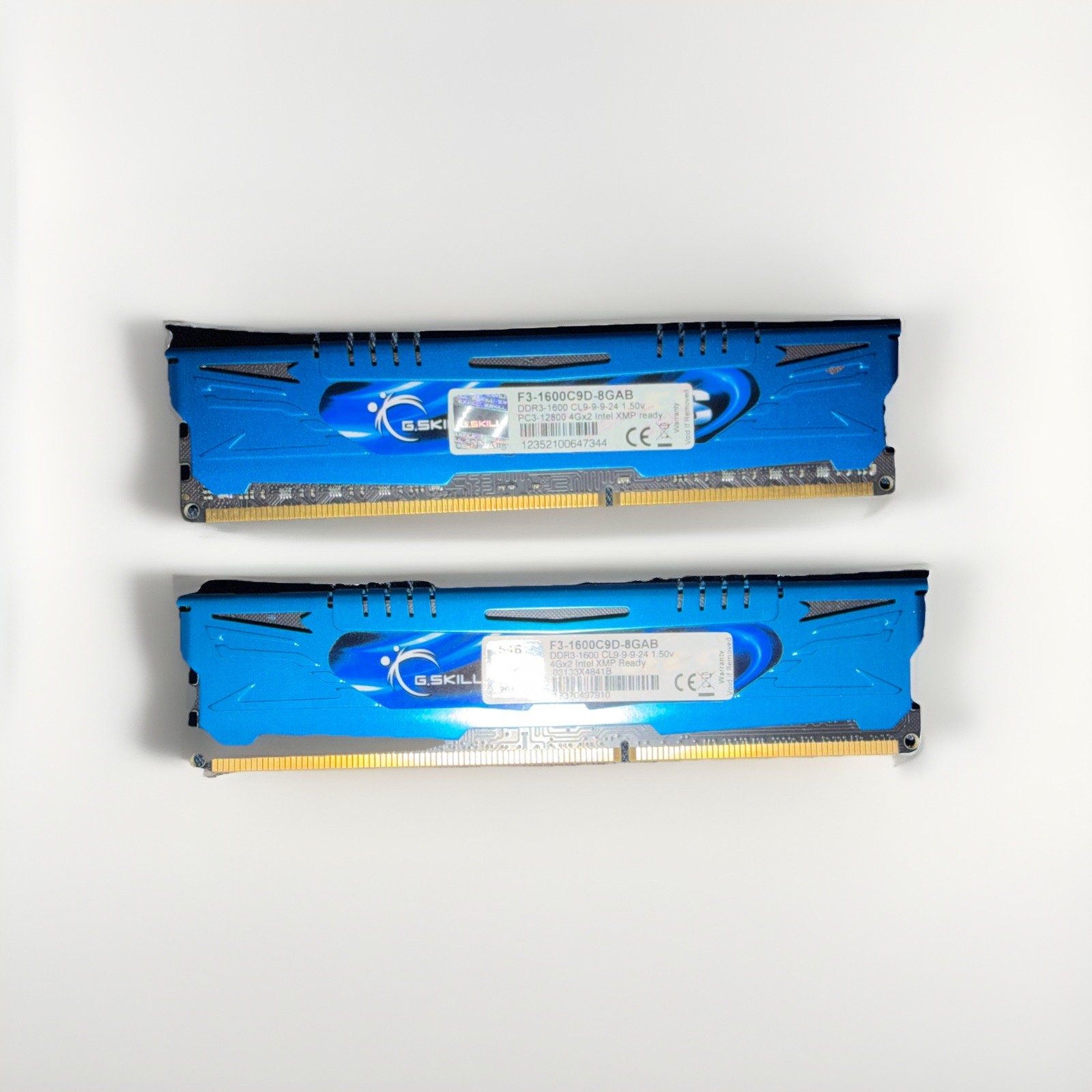 G.Skill Ripjaws DDR3 RAM F3-1600C9D-8GAB - Lot Of 2