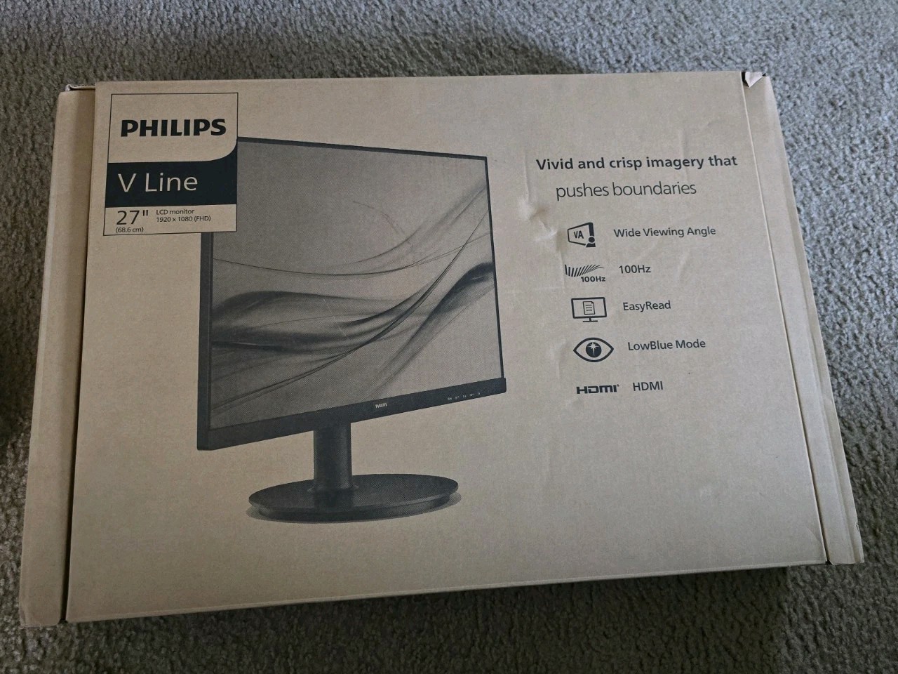 Philips V-Line 271V8LB/39 27" Full HD Monitor Hdmi Built In Speakers