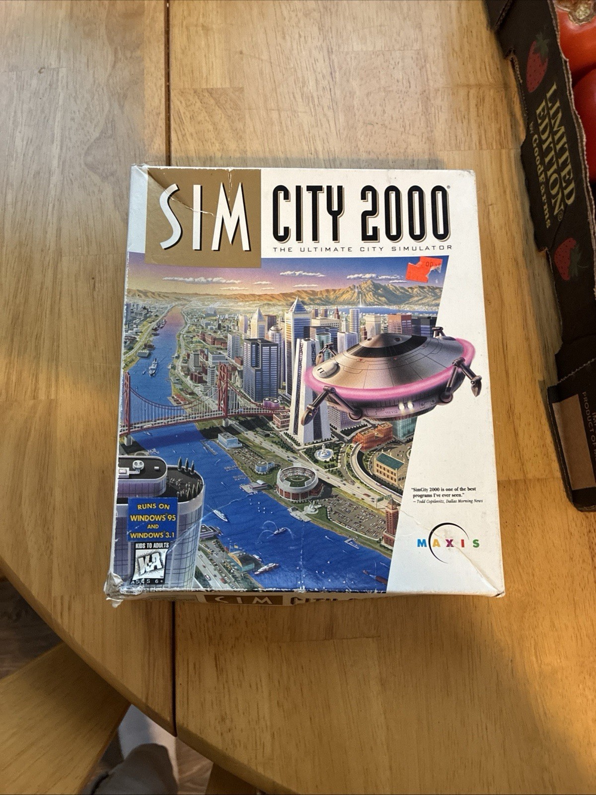 Sim City 2000 Big Box IBM Windows PC Game 2 3.5" Floppy Disks 1993 Software