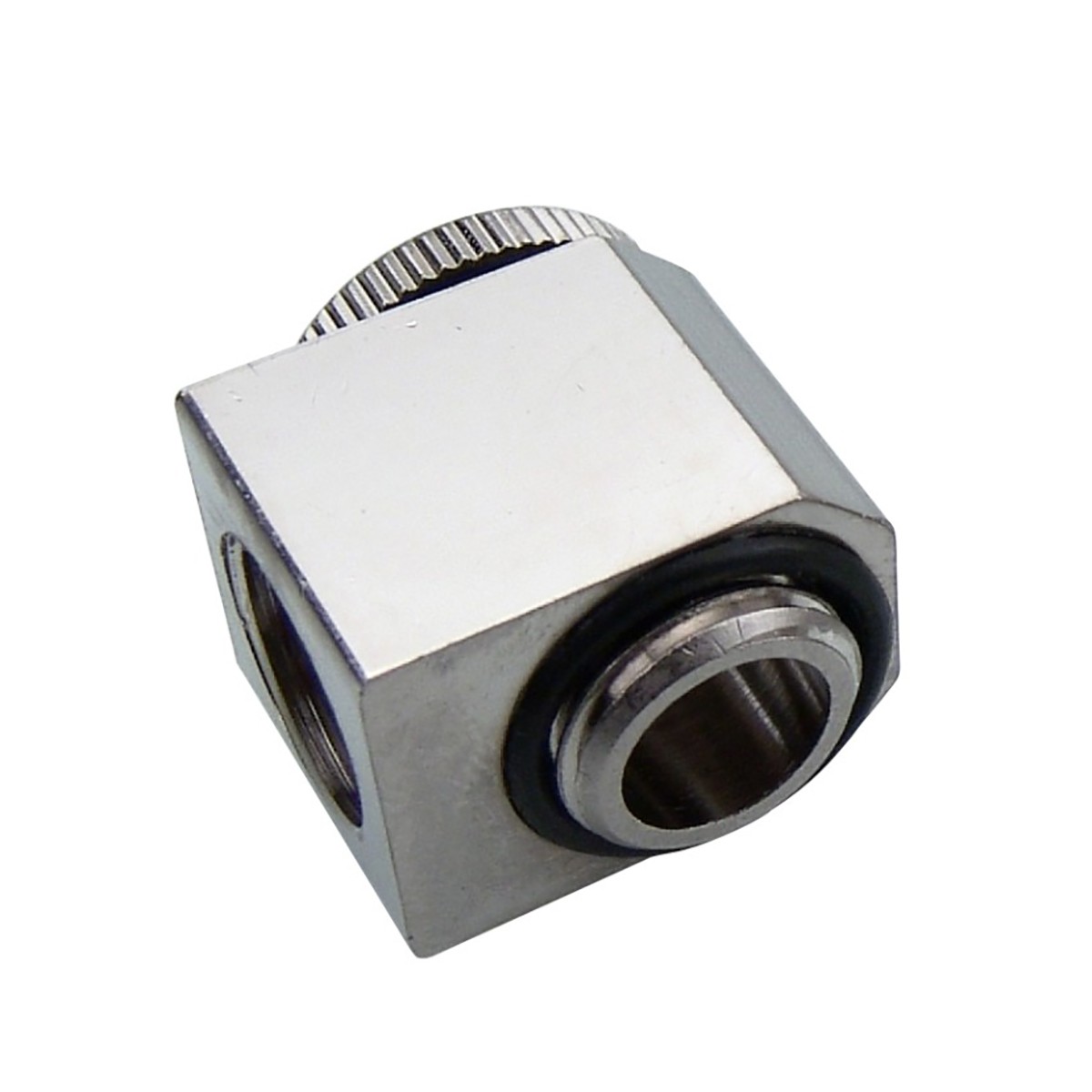 Koolance Adjustable Low Profile Elbow Fitting, Nickel