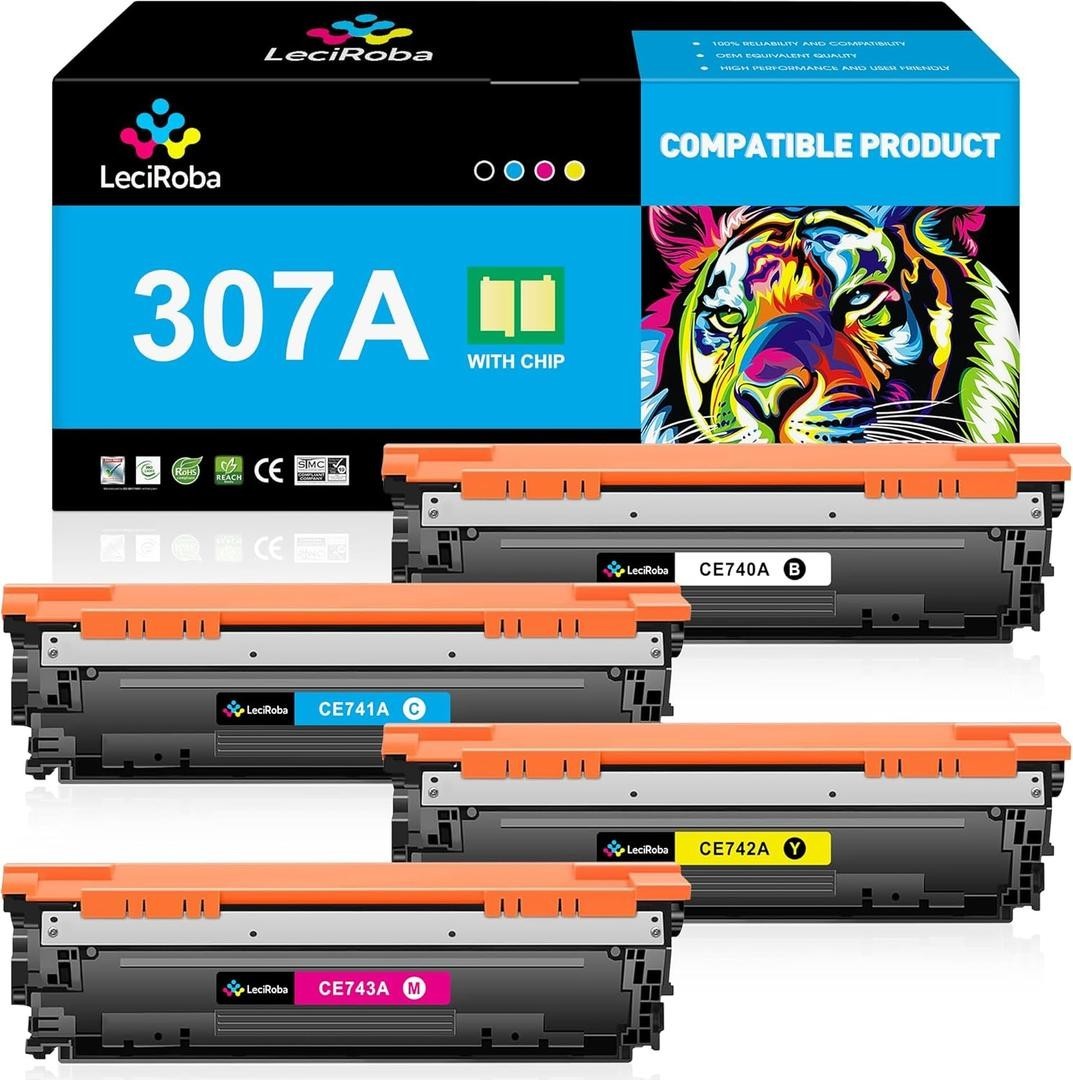 307A Toner Cartridge Set 4-Pack for HP Color LaserJet CP5225 CP5225dn CP5225n