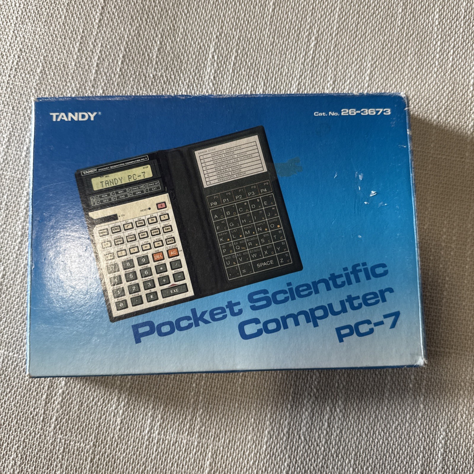 Tandy PC-7 Pocket Scientific Computer Programmable Vintage New