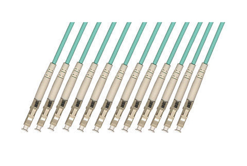75M OUTDOOR ARMORED LC-LC 12 STRANDS OM3 50/125 MULTIMODE FIBER OPTIC CABLE