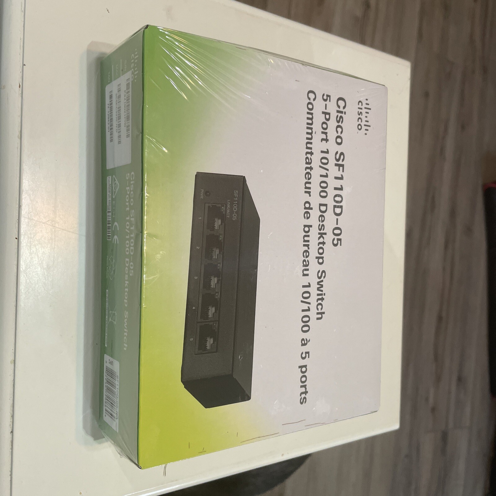 NEW SEALED Cisco SF110D-05 5 Port Desktop Switch