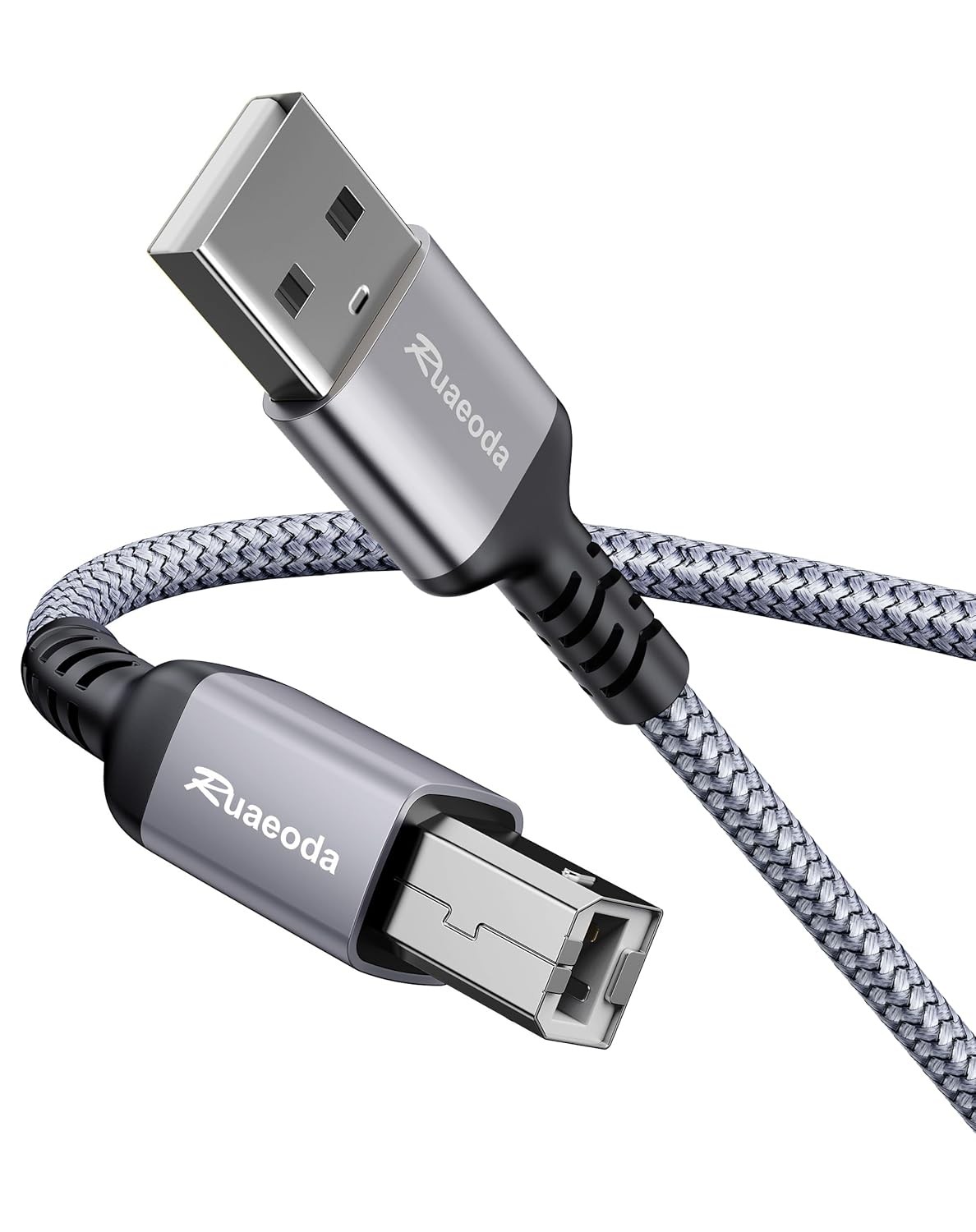 USB Printer Cable 10 ft, HP Printer Cable, USB 2.0 Type A Male to B Male, Compat