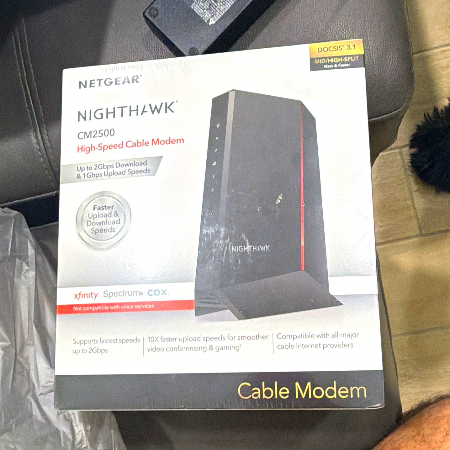 NETGEAR Nighthawk CM2500 DOCSIS 3.1 2Gbps Cable Modem Brand NEW