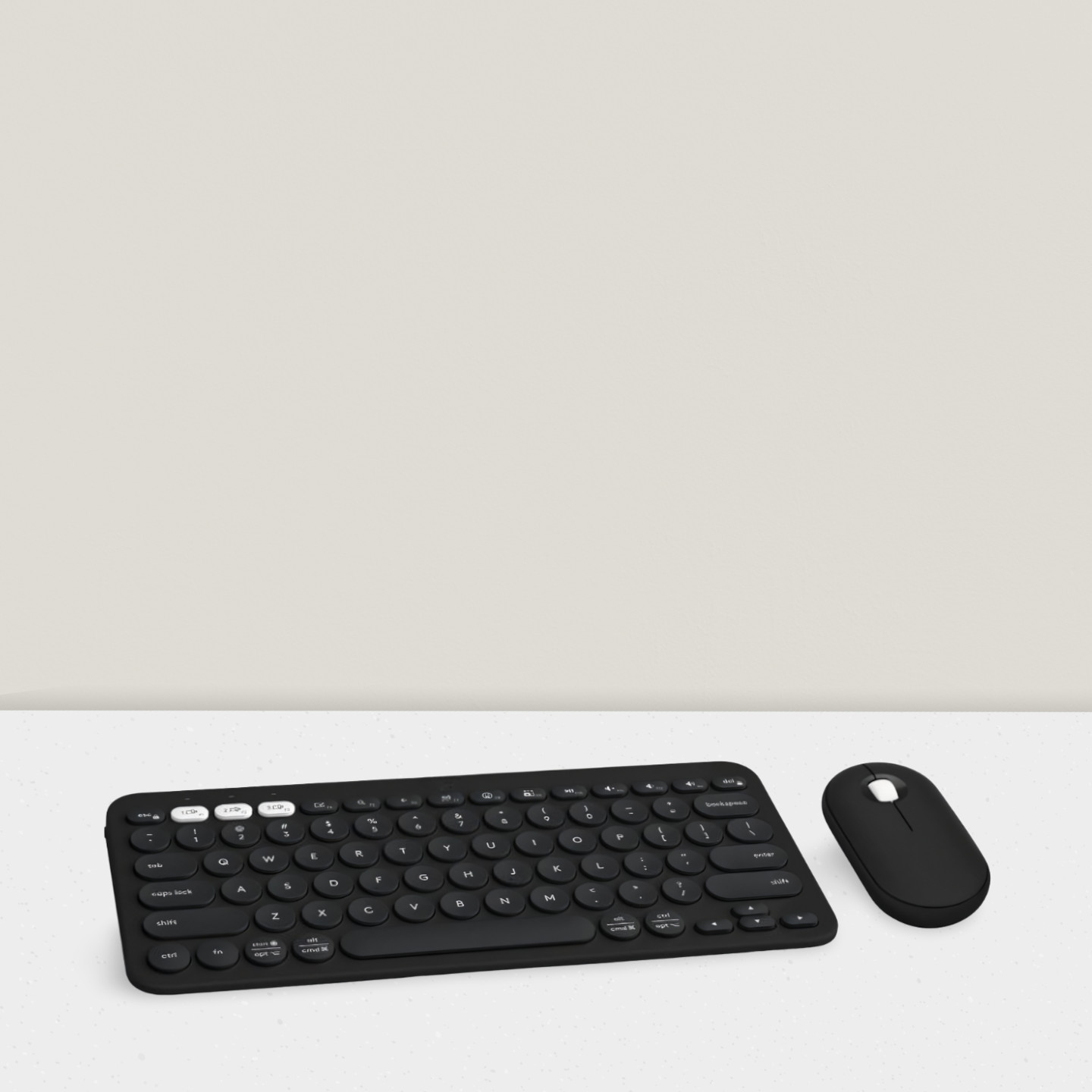 2 Combo Wireless Keyboard and Mouse Quiet Portable Customizable Logi Bolt Black