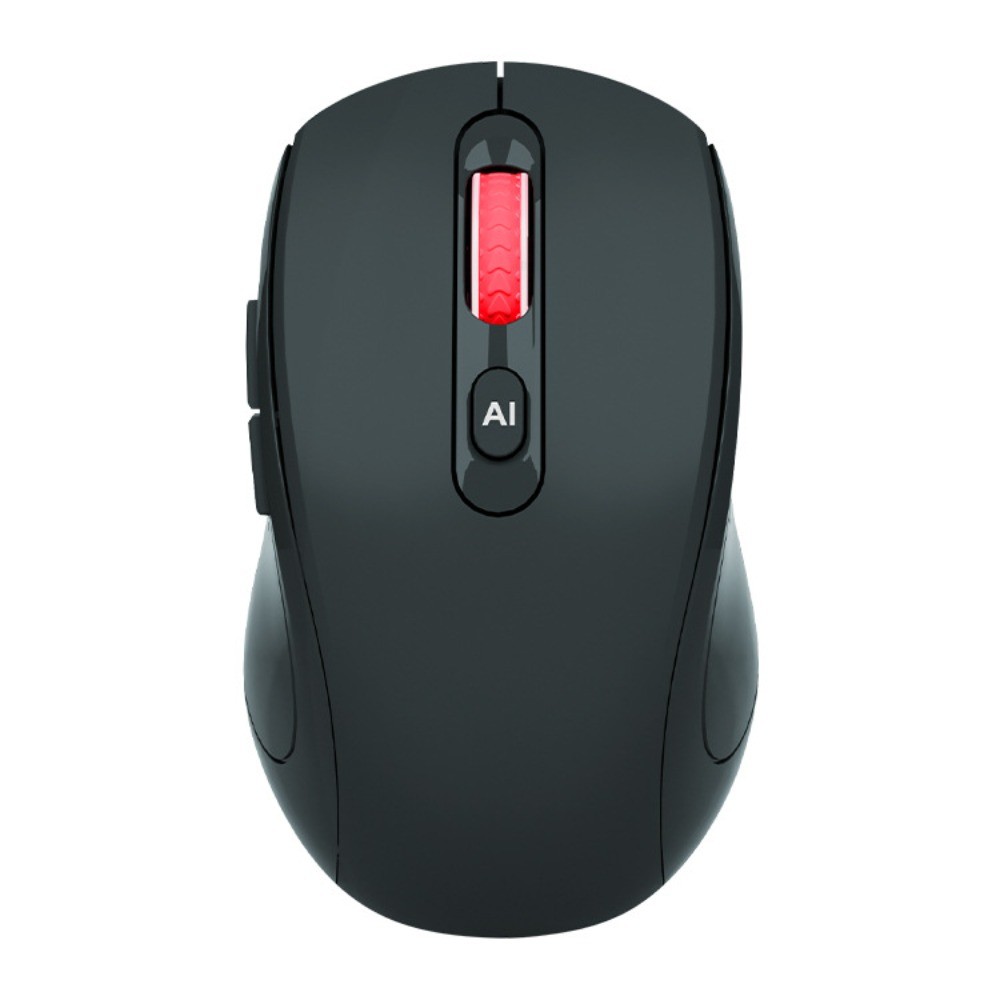 1Pcs AI Speech Translation Mouse, Dual Mode Bluetooth 2.4G, Rechargeable, Office