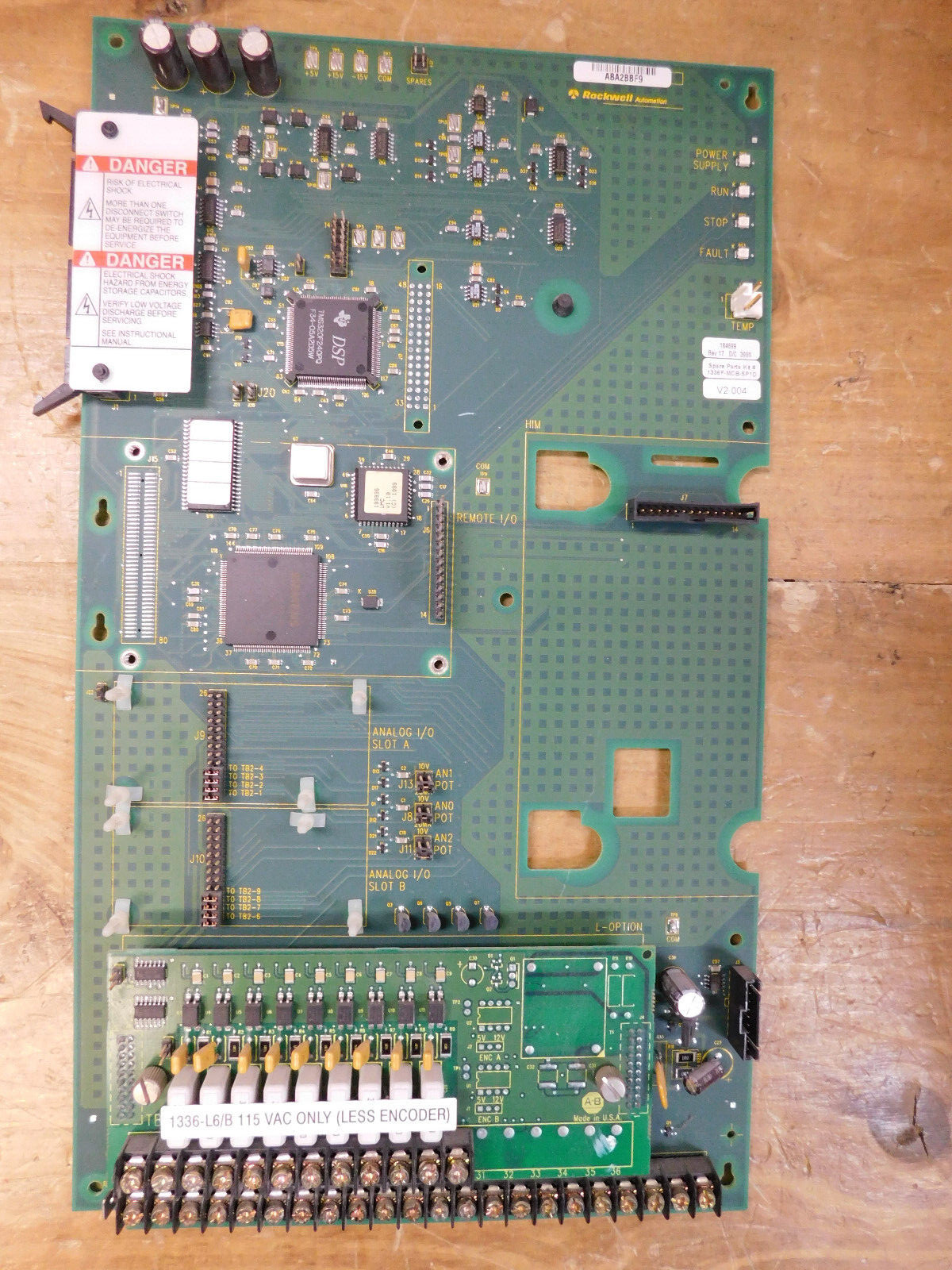 Allen Bradley 1336F-MCB-SP1D Rev.17 V2.004 Main Control Board Used CSQ