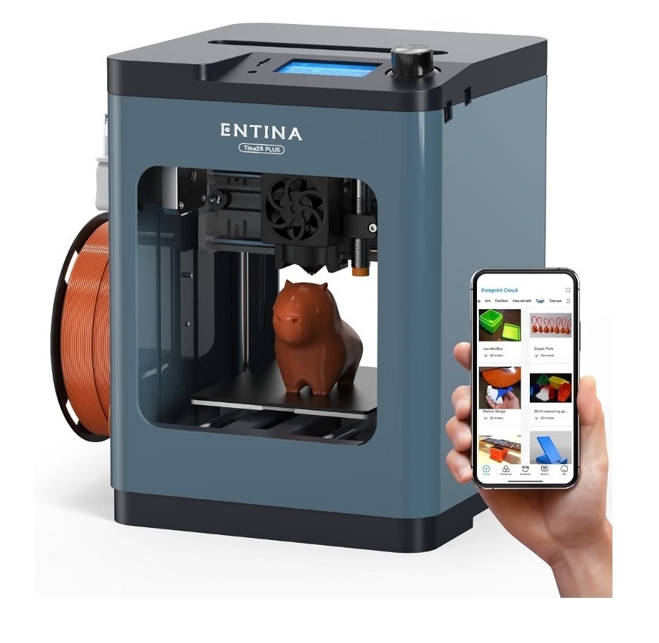 3D Printers TINA2 Plus V2, 250mm/s High Speed Auto Leveling FDM Mini 3D Printer 