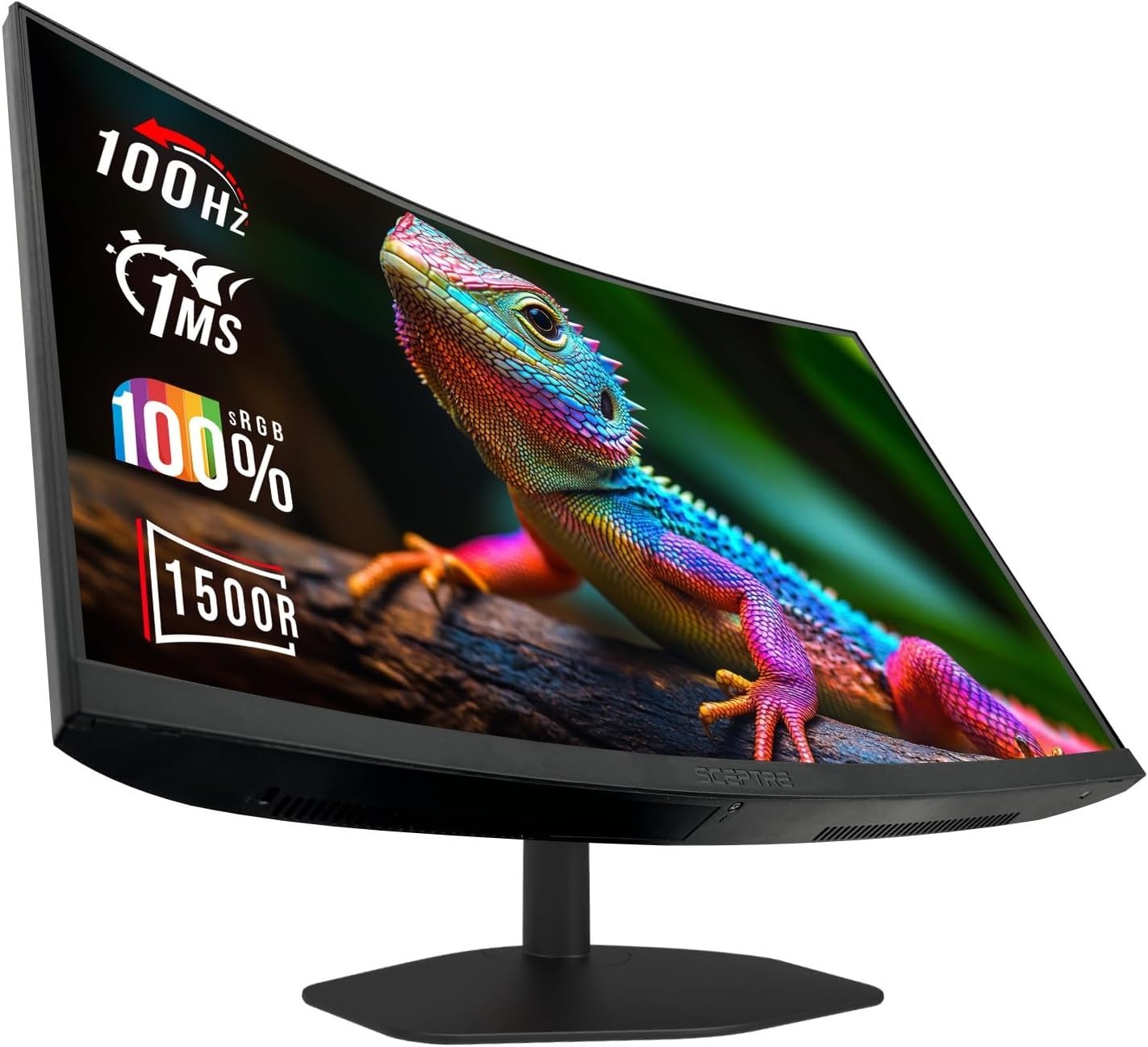 Immersive 24-Inch Curved Monitor - 100Hz Refresh Rate with Built-In Audio