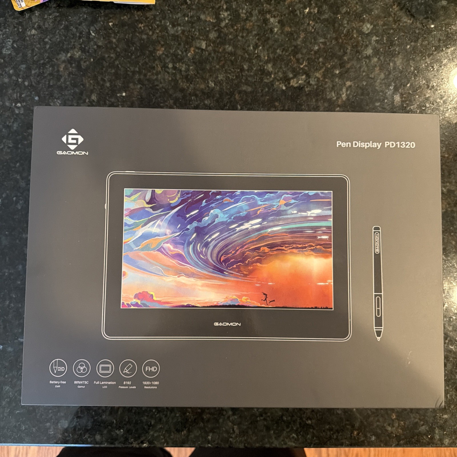 GAOMON PD1320 Wired Pen Display Graphics Drawing Tablet brand new in box NIB