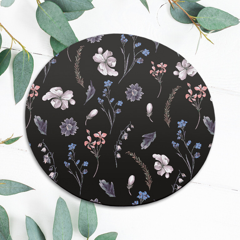 Wildflowers Botanical Nature Cute Mouse Pad Mat Office Desk Table Accessory Gift