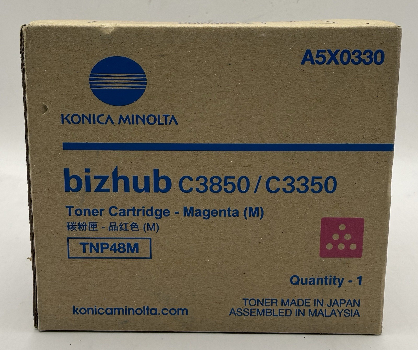 Konica Minolta A5X0330 (TNP48M) Magenta Toner Ink Cartridge
