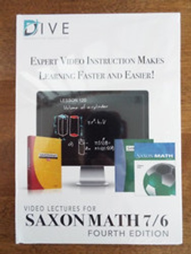 DIVE Saxon Math 7/6 Video Lecture Course Fourth Edition CD-ROM