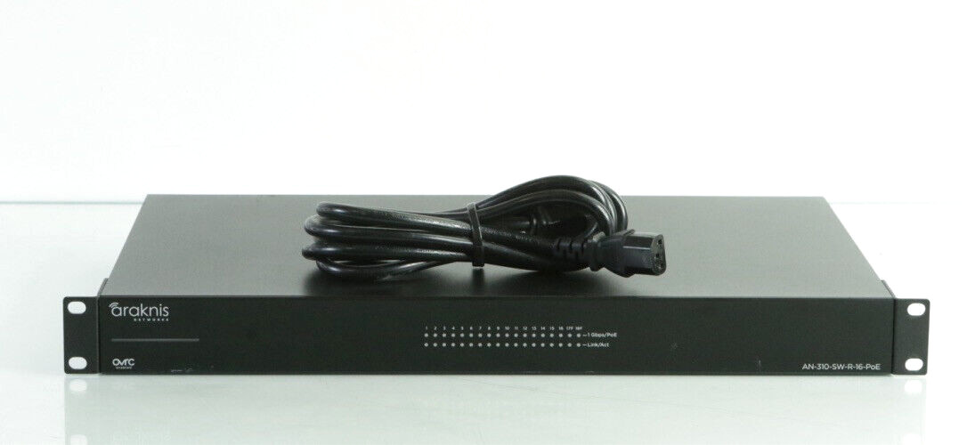 Araknis Networks AN-210-SW-R-16-POE Network Switch Gigabit Unmanaged m960