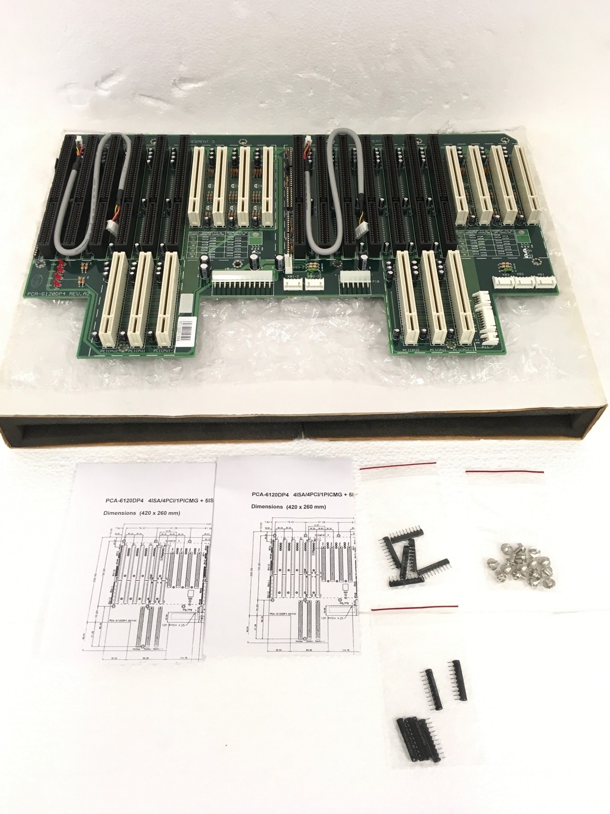 NEW Advantech PCA-6120DP4 20 Slot PICMG Backplane Dual Segment 