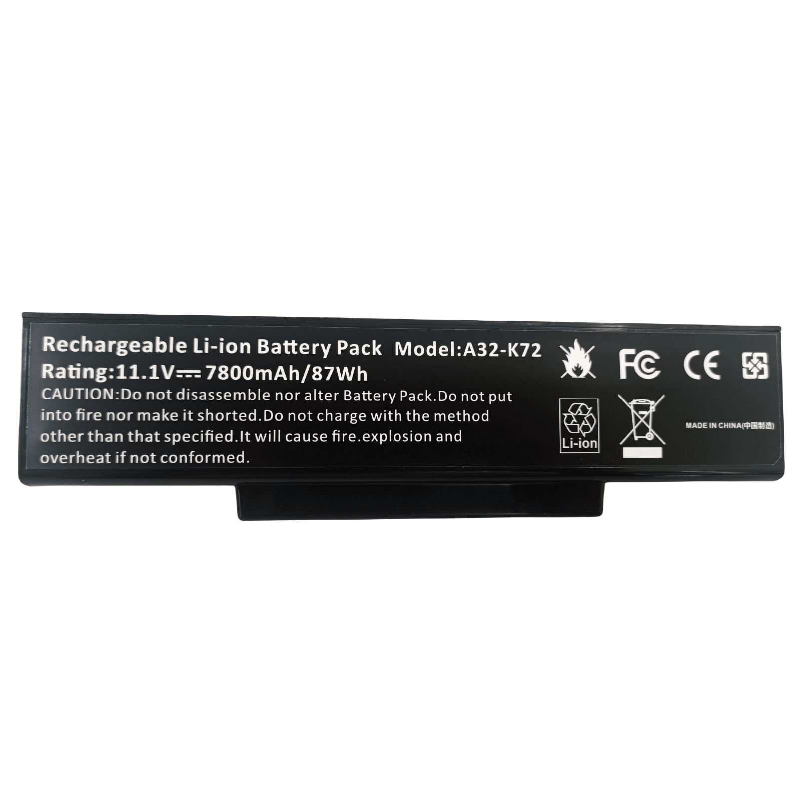 87WH A32-K72 Battery For ASUS  K73E K73J K73JK K73S K73SD K73SV N71 N71J N71JA