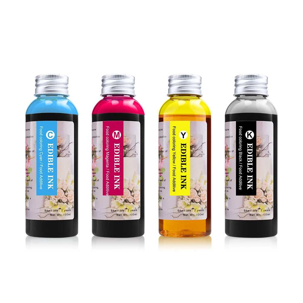 2set 100ML/Bottle 4 Colors Refill Edible Ink For Canon IP7270