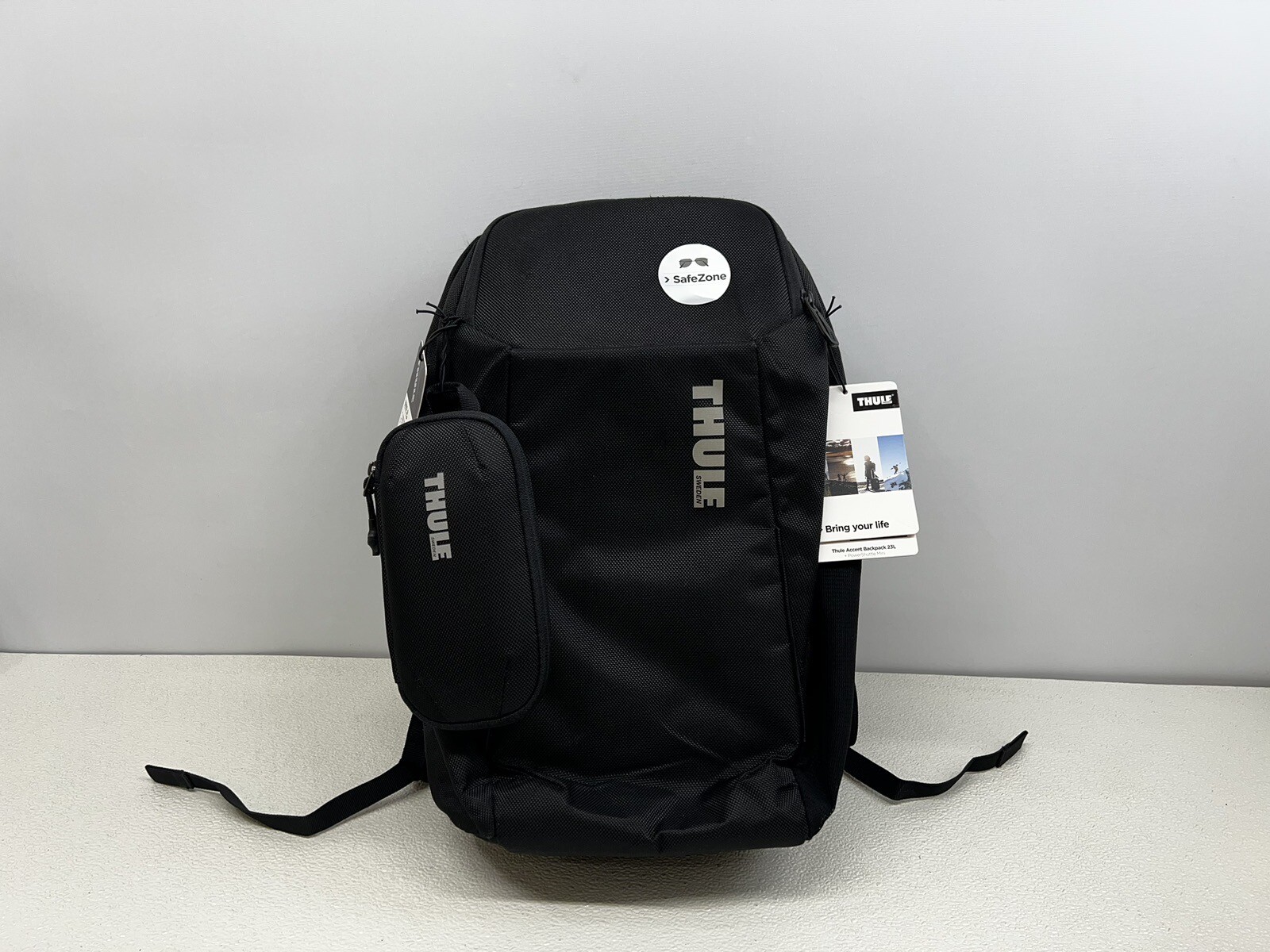 Thule 23L Accent Backpack Bundle for 15.6" Macbook Laptop and tablet- Black