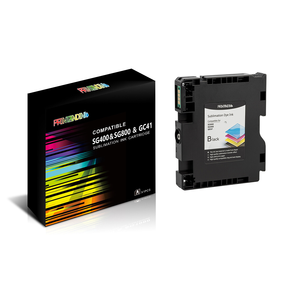 GC41 Sublimation Ink Cartridge For Ricoh SG2010 2100 3110 3100 7100 SG400 SG800