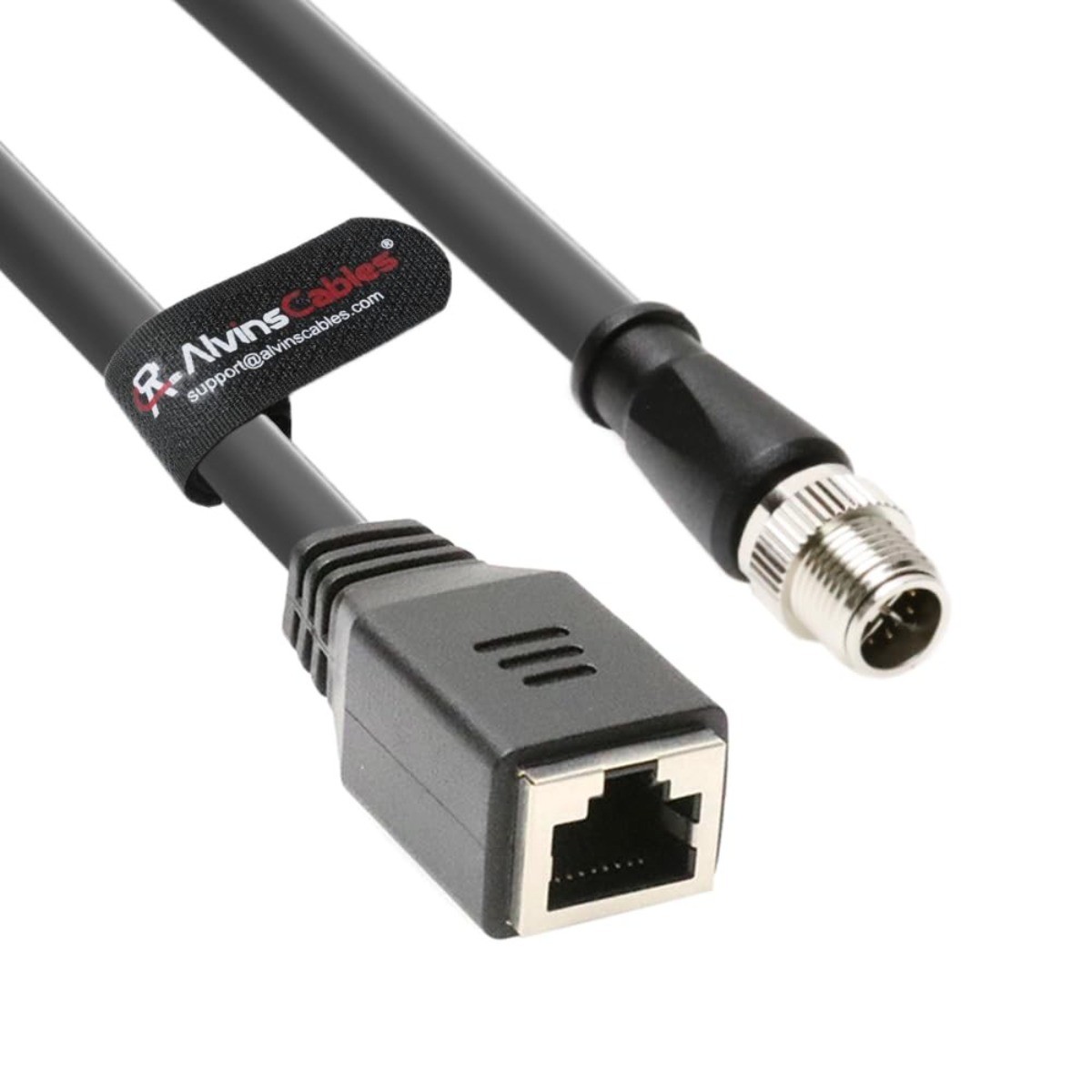 M12 X-Code 8Pin Male to RJ45 Socket Ethernet Cable for Cognex Keyence Camera