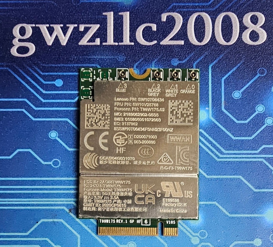 Lenovo ThinkPad X1 Carbon Gen 9 5G WWAN Module SW10T06434 5W10V25768