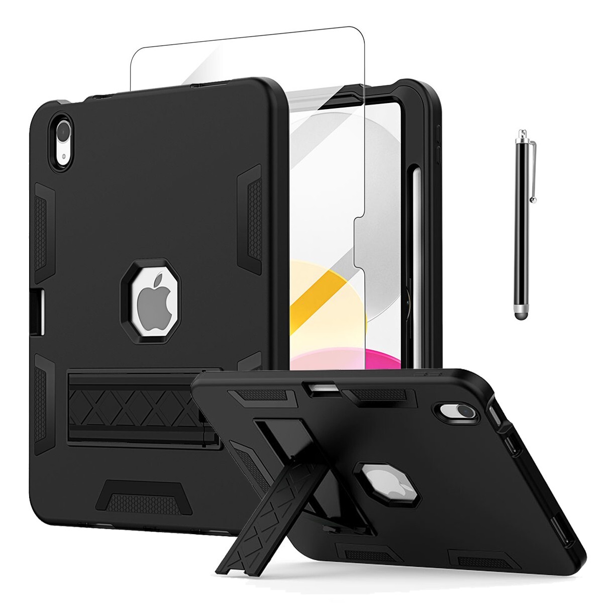 For iPad A16 11/10th/9th/8th/7th Gen Case Shockproof Heavy Duty Military Cover