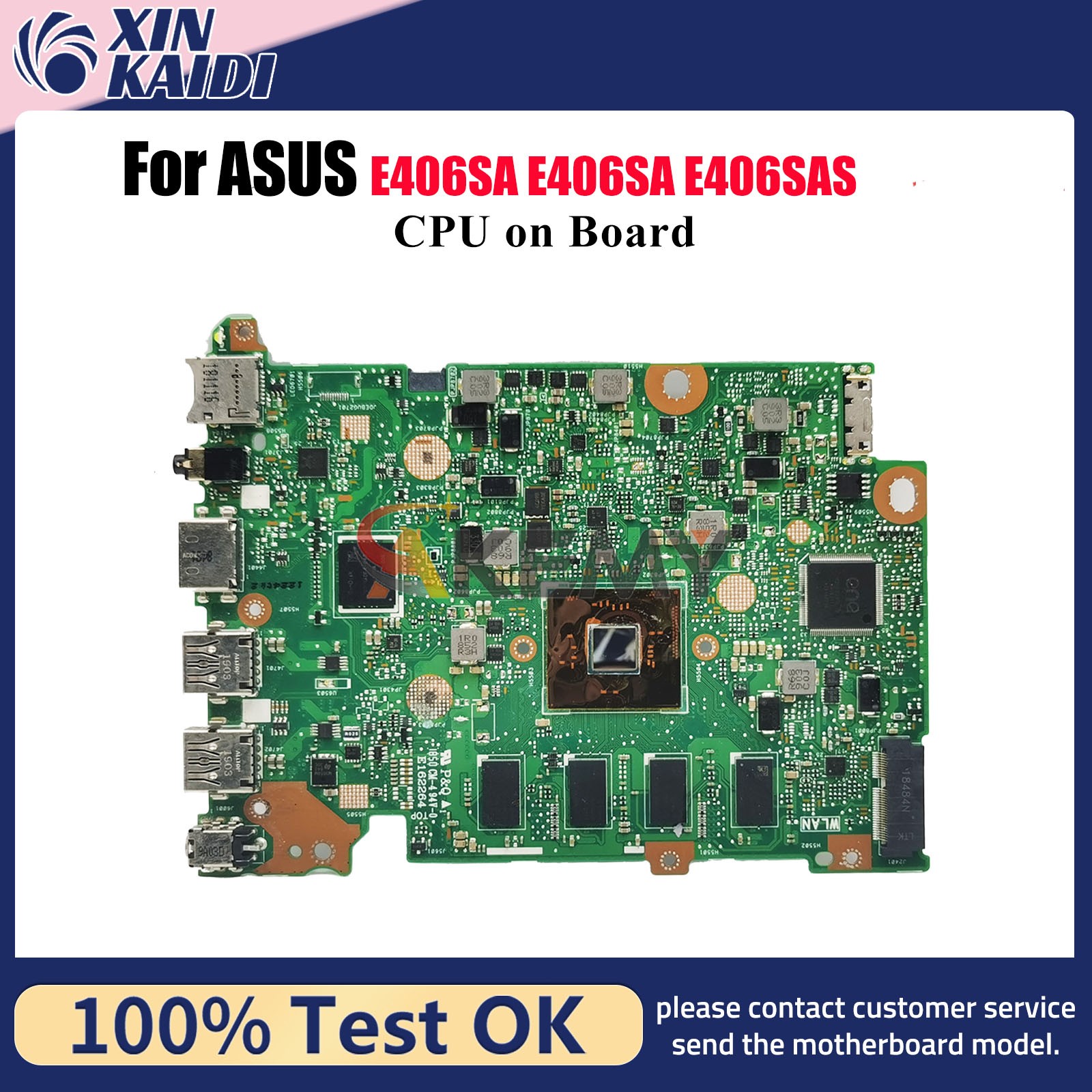 E406SA Laptop Motherboard For ASUS EeeBook E406SAS E406S Mainboard With CPU