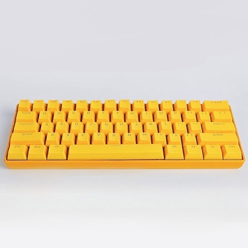 Yellow Cute Duck Mechanical Keyboard Press Crow USB Interface Keyboard NEW Gifts