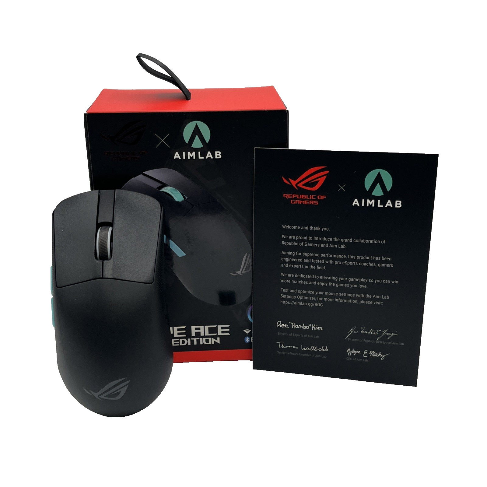 ASUS ROG Harpe Ace Aim Lab Edition Ultralight Wireless Gaming Mouse Black